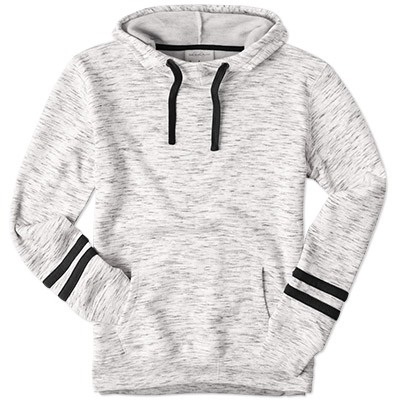 J America Ladies Striped Hooded Pullover