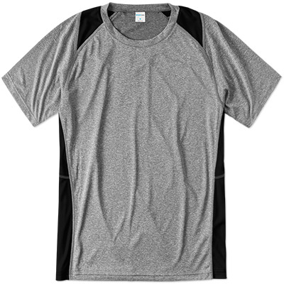 Sport Tek Colorblock Heather Performance Tee