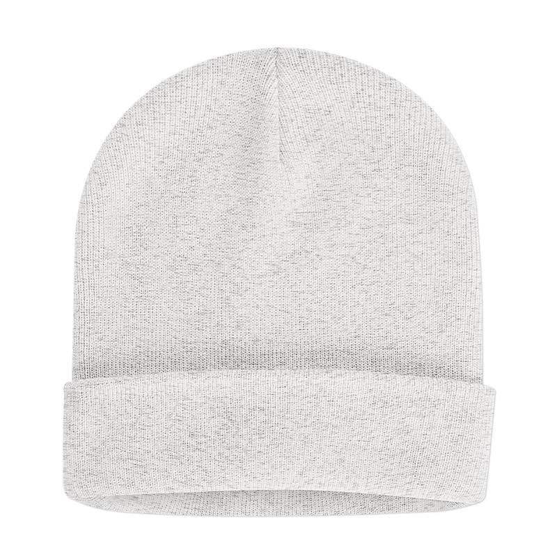 As Colour Cuff Beanie - White Heather