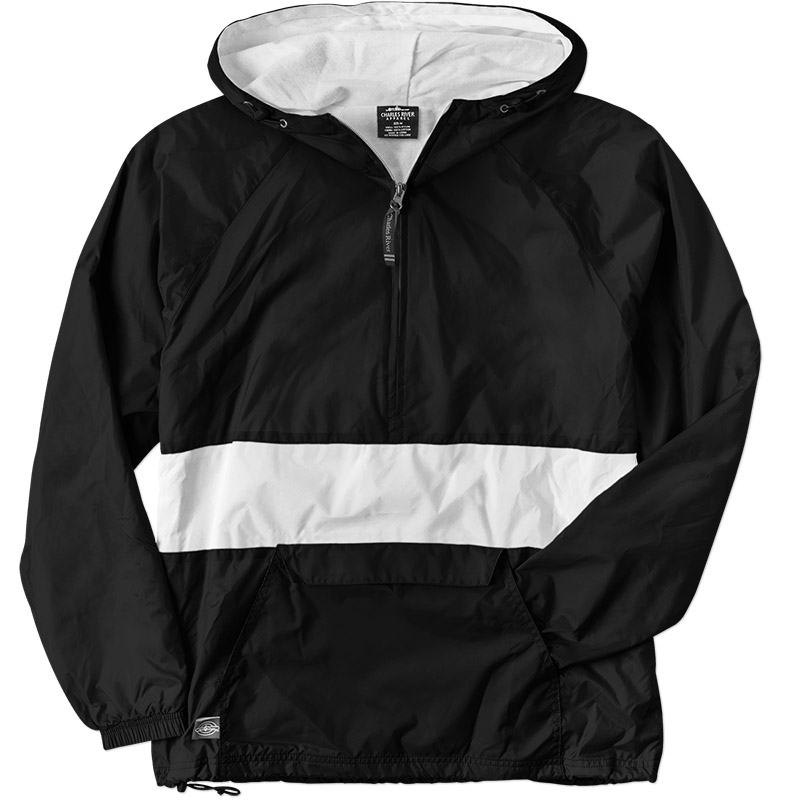 Charles River Striped Pullover - Black/White