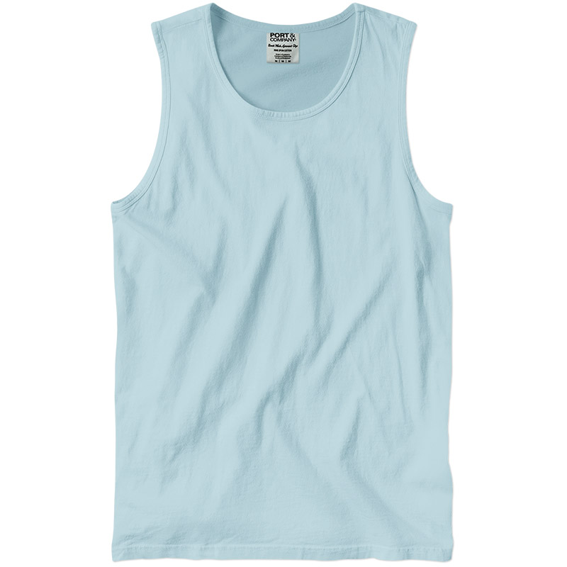 Port and Company Garment Dyed Tank Top - Glacier