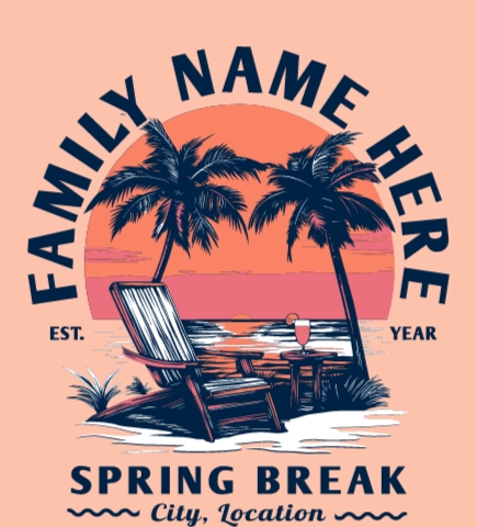 Spring Break t-shirt design 21