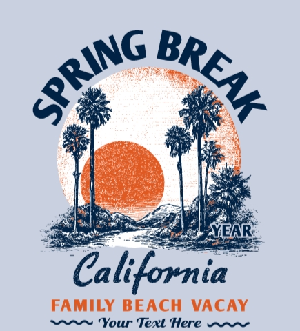 Spring Break t-shirt design 19