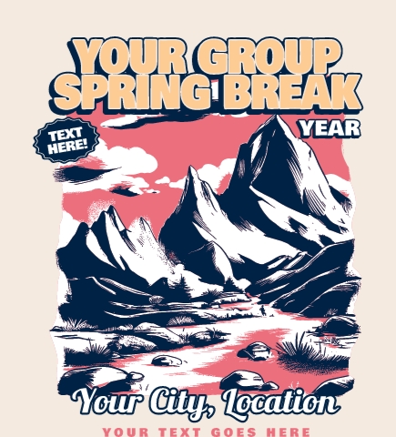 Create spring break t-shirts online at UberPrints.com