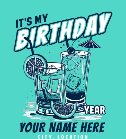 Birthday t-shirt design 24