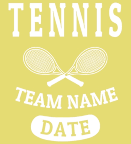 Tennis t-shirt design 36