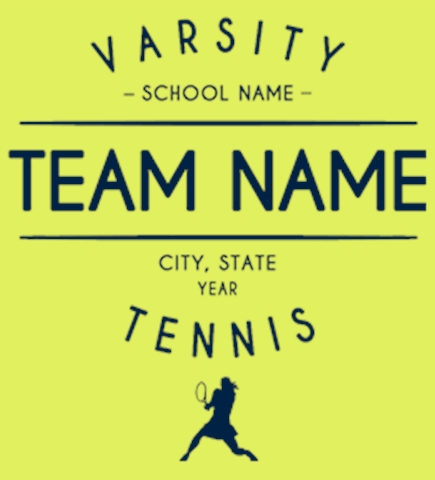 Tennis t-shirt design 41