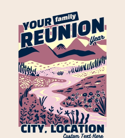 Custom Family Reunion T-Shirts | Free Designs & Fast Delivery | UberPrints