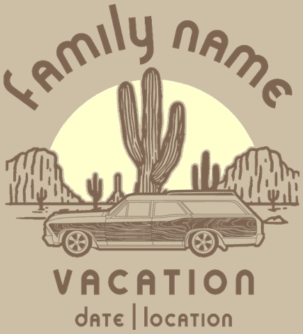 Family Vacation t-shirt design 143