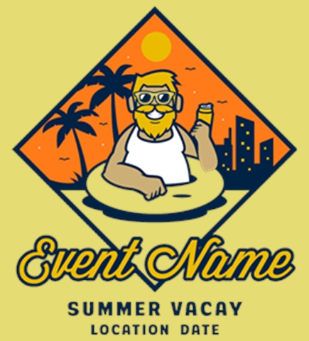 Beach t-shirt design 35