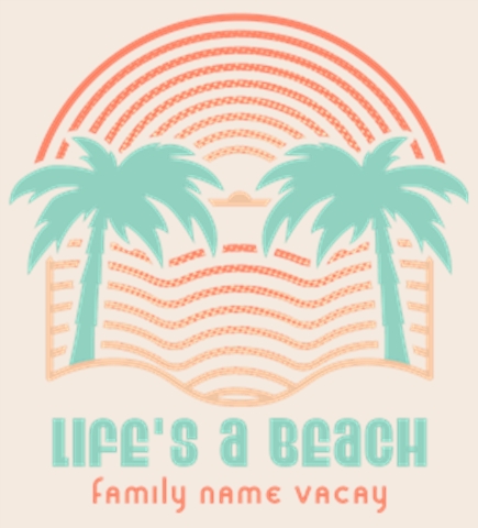 Beach t-shirt design 28