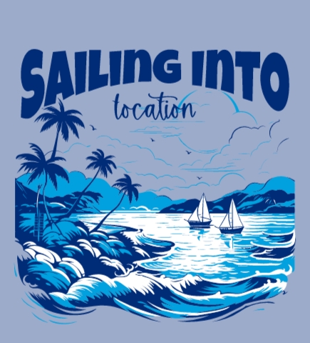 Beach t-shirt design 66