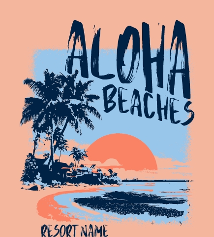 Beach t-shirt design 77