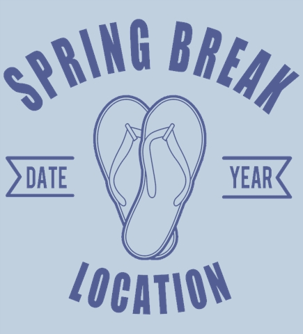 Spring Break t-shirt design 55
