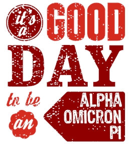 Alpha Omicron Pi t-shirt design 99