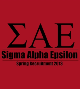 Sigma Alpha Epsilon t-shirt design 89
