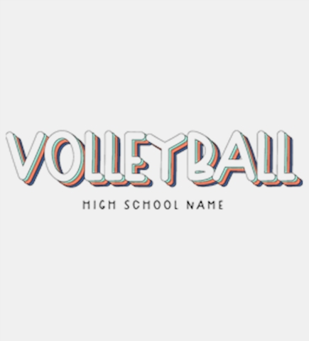 Volleyball t-shirt design 16