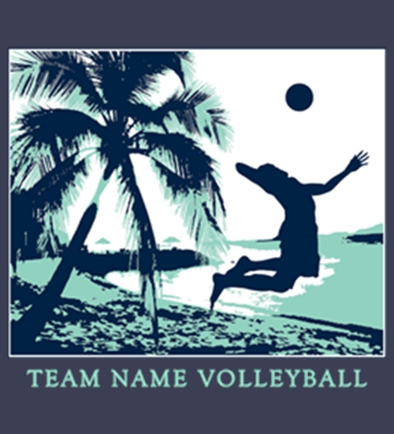 Volleyball t-shirt design 30