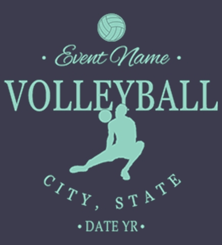 Volleyball t-shirt design 21