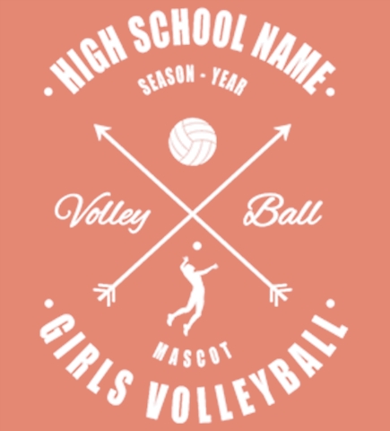 Volleyball t-shirt design 18