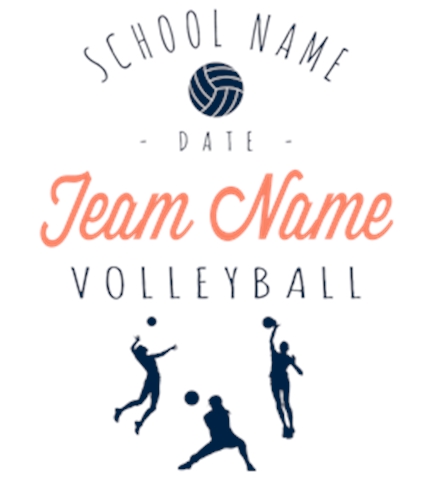 Volleyball t-shirt design 25