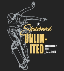 Skateboarding t-shirt design 11
