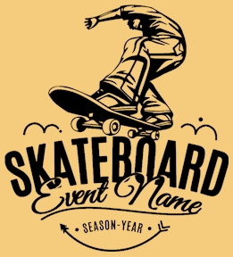 Skateboarding t-shirt design 18