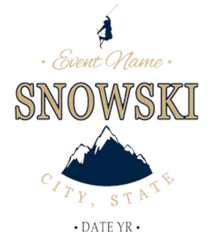 Skiing t-shirt design 38