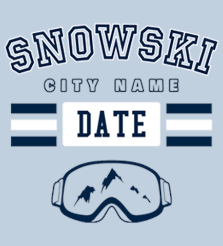 Skiing t-shirt design 20