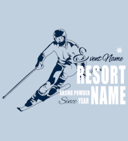 Skiing t-shirt design 43