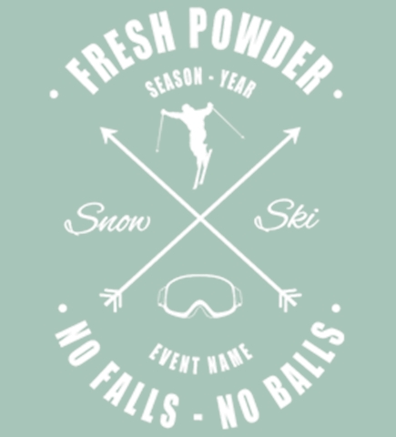 Skiing t-shirt design 21