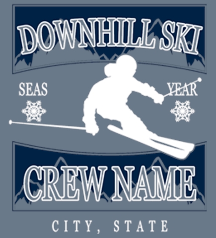 Skiing t-shirt design 51
