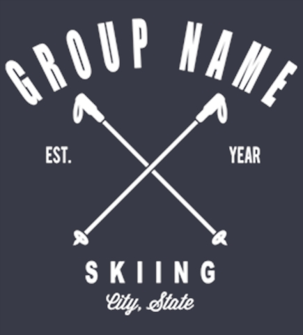 Skiing t-shirt design 34