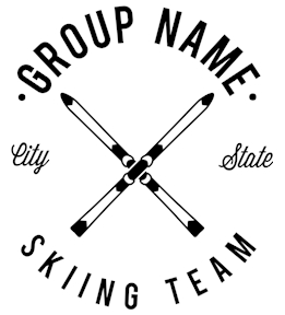 Skiing t-shirt design 46