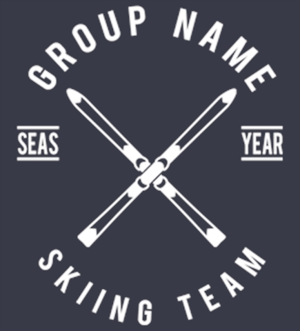 Skiing t-shirt design 45