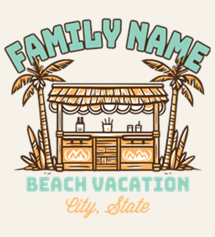 Beach t-shirt design 23