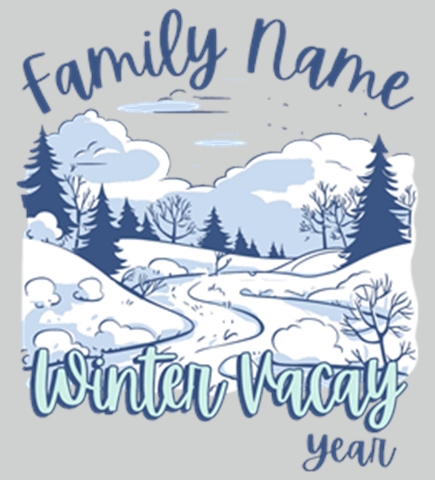 Winter Vacation t-shirt design 18