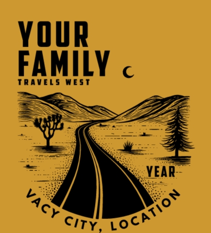 Family Vacation t-shirt design 39