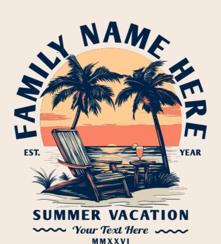 Family Vacation t-shirt design 41