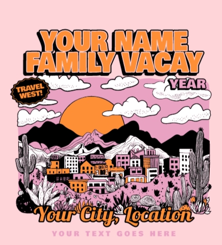 Family Vacation t-shirt design 47