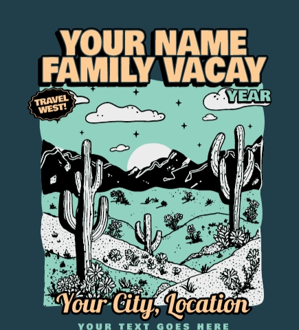 Custom Family Vacation T-Shirts | Free Designs & Fast Delivery | UberPrints