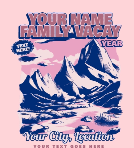 Family Vacation t-shirt design 32