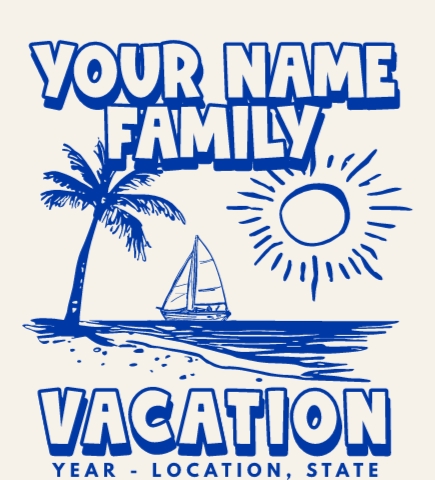 Family Vacation t-shirt design 124