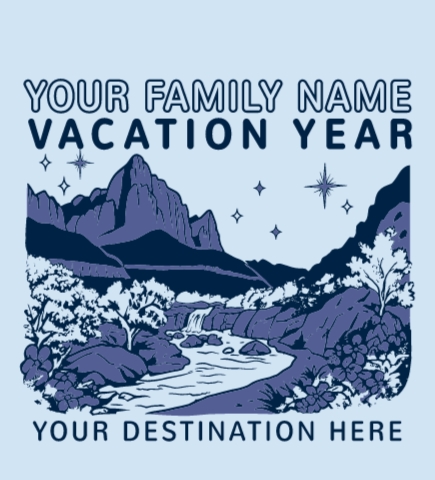 Family Vacation t-shirt design 21