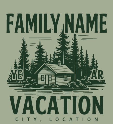 Family Vacation t-shirt design 19