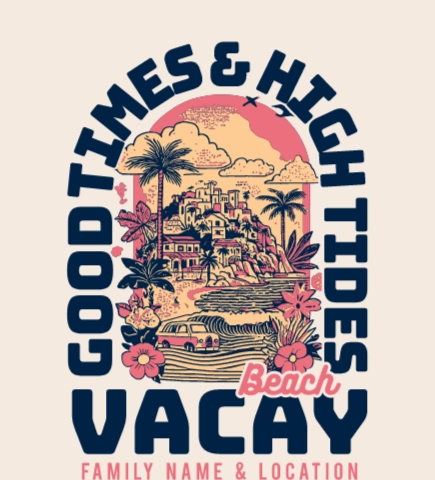 Custom Vacation T-Shirts | Create Online at UberPrints