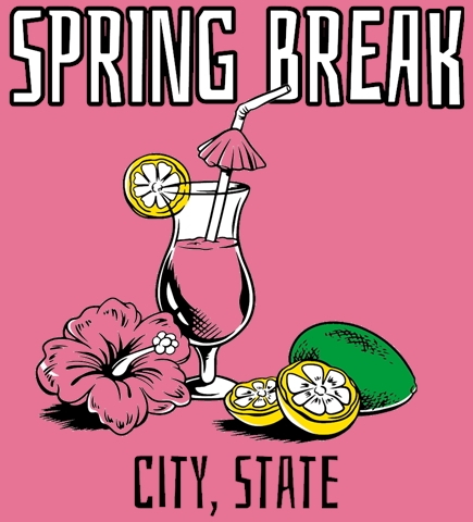 Spring Break t-shirt design 41