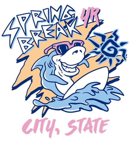 Spring Break t-shirt design 39