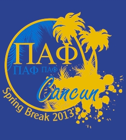 Pi Alpha Phi t-shirt design 100