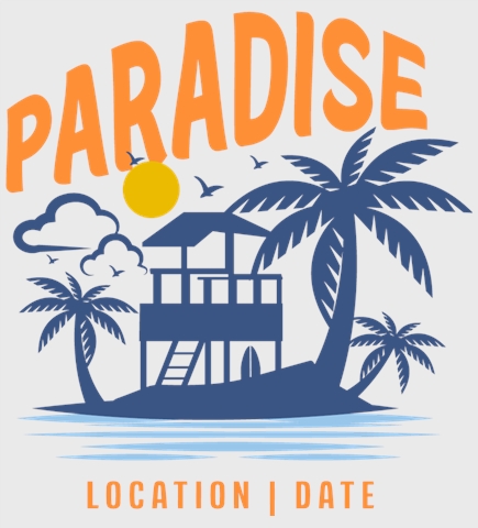 Beach t-shirt design 53